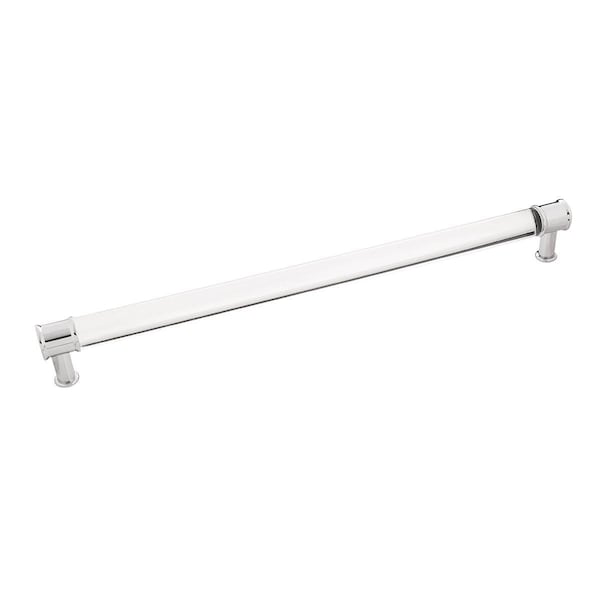 Belwith Products 12 in. Centre to Centre Midway Cabinet Pull, Crysacrylic with Chrome BWP3711 CACH - main
